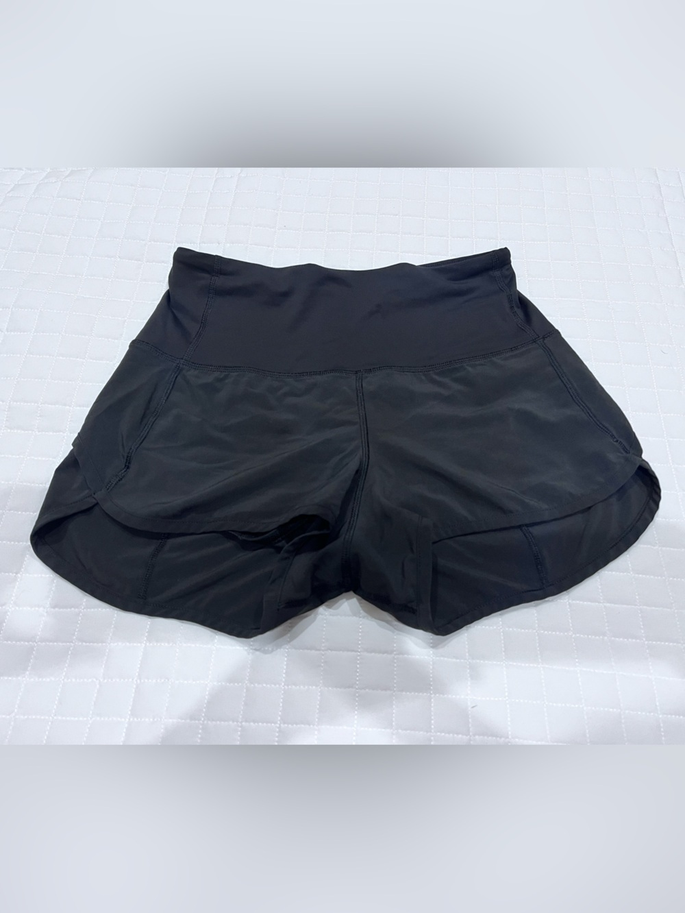 Lululemon Women's Black High-Waist Running Shorts size 4